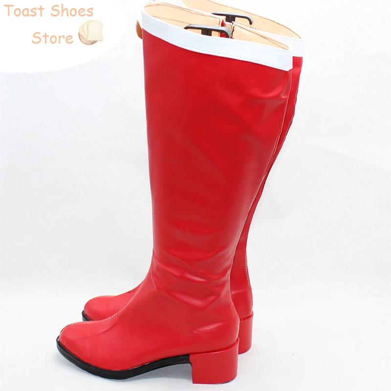 Tsukino Usagi Cosplay Shoes Anime Cosplay Props PU Leather Shoes Halloween Boots Costume Prop