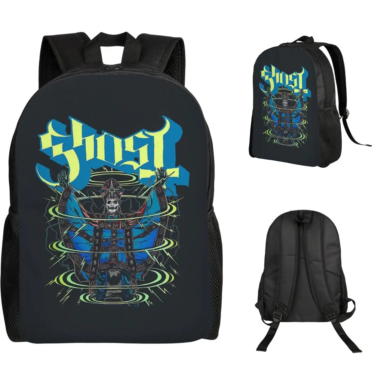 Rock Band Ghost BC Backpack Student Boys Girls BookBag School Bag Laptop Shoulder Bags