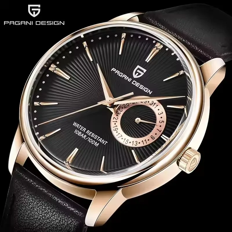 

PAGANI DESIGN 2025 New Fashionably Simple Men Watch Top Brand Luxury Quartz Watch Men Leather Waterproof Sports Watches For Men