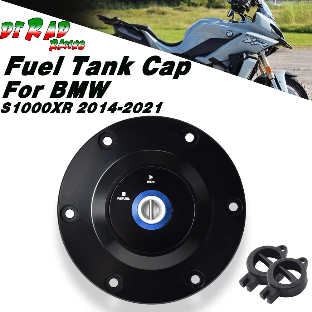 For BMW S1000XR 2014-2021 Motorcycle Racing Key Locking Aluminum Fuel Filler Cover Motorcycle Anti-Theft Gasoline Tank Cap