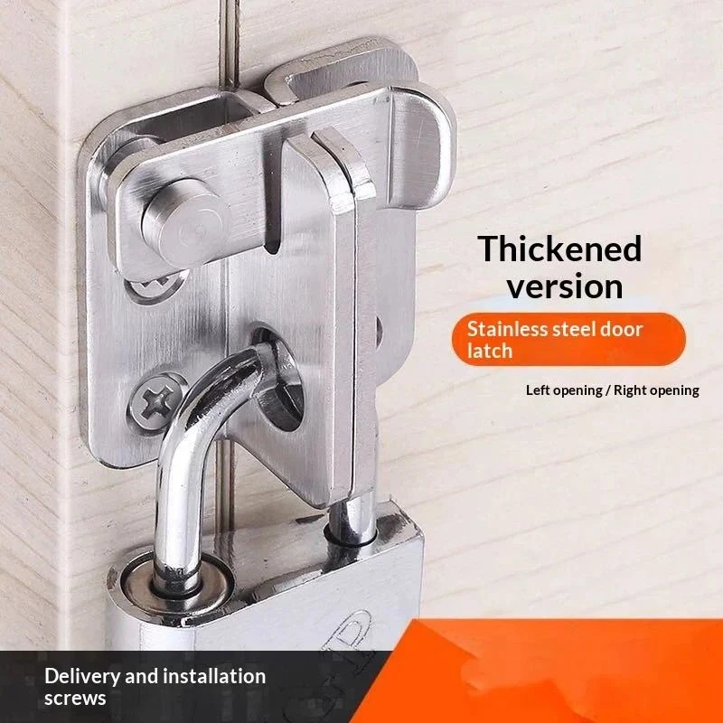 Heavy Duty Slide Bolt Door Lock Flip Latch Rust Proof Safety Gate Catch for Bathroom Bedroom Patio Garden Fence Use