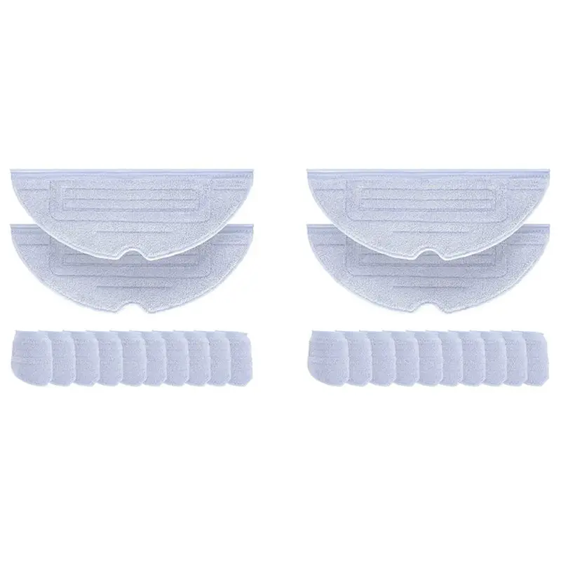 AS60-24 Pcs Mop Cloth For Roborock S7 S7+ S7 Maxv S7 Maxv Plus S7 Maxv Ultra Q7 Max+ Series Robot Vacuum Cleaner Parts