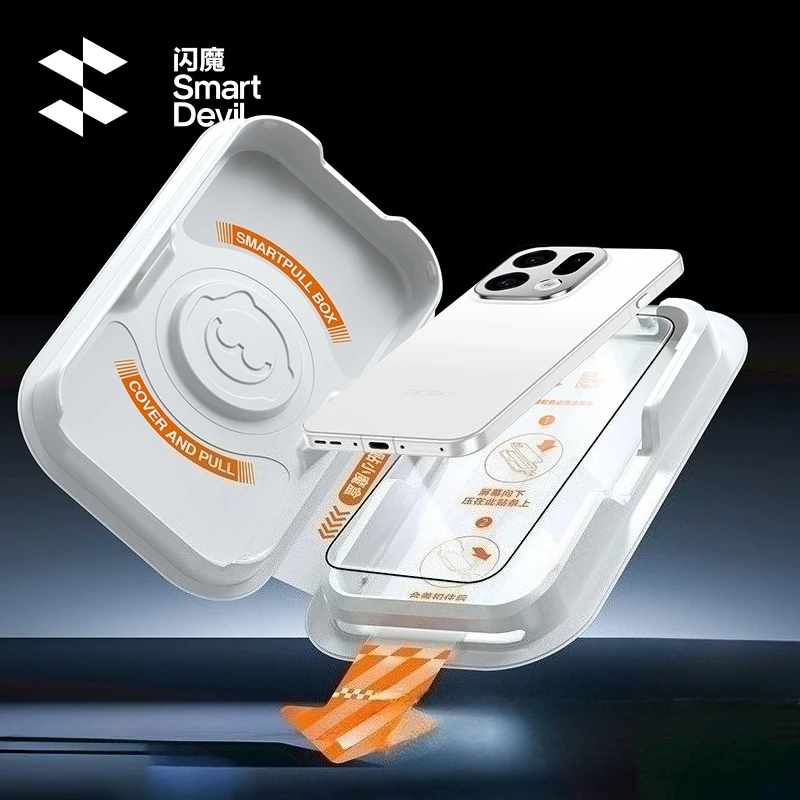 SmartDevil Pellicola in vetro temperato con scatola antipolvere per OPPO Find X9Pro X8Ultra HD Proteggi schermo trasparente per OPPO Find X9 Anti-graffio