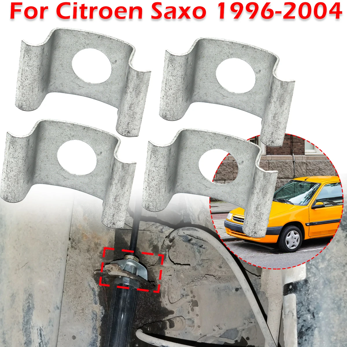 

Car Brake Hose Line Fixing Securing Clips Bracket Retaining Rivets Spring Repair For Citroen Saxo 1996-2004 Mercedes 190 Vito