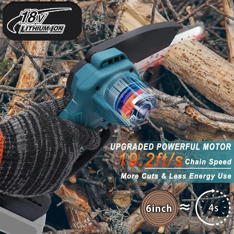 منشار كهربائي محمول لاسلكي بقو - مراجعة Gardening Tools To Cut Branches وسعره