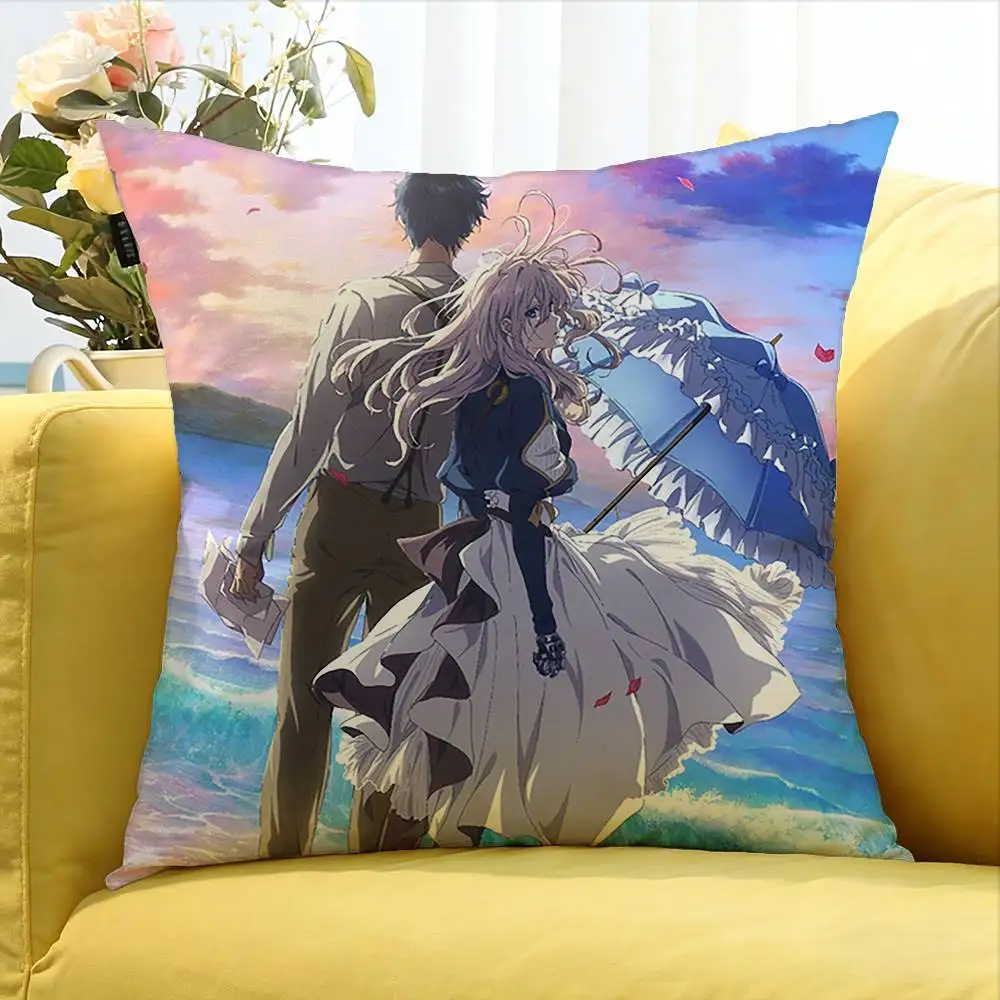 V-Violet E-Evergardens   Various Sizes Square Pillow Case For Car Home Bedchamber Decor