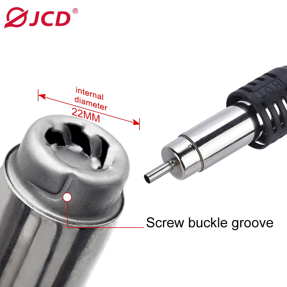 Imagem -03 - Jcd Pistola de ar Quente Desoldering Pistola de ar Quente Lidar com Ferro de Solda é Adequado para 858d 868d 8898 Retrabalho Estação de Reparo de Solda