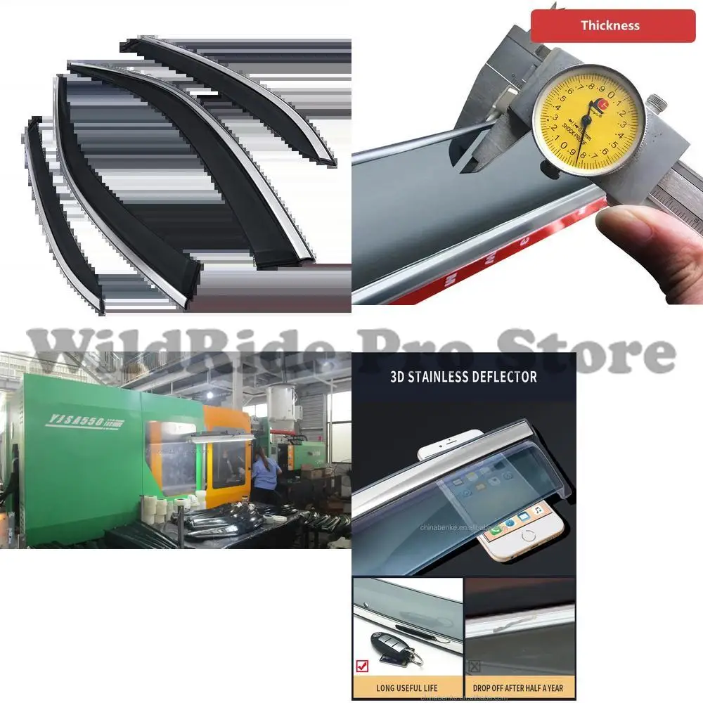 

1 set For Car Window Sun Visor Rain Deflector Door Shade Wind Deflector for Fiat Doblò II 2010