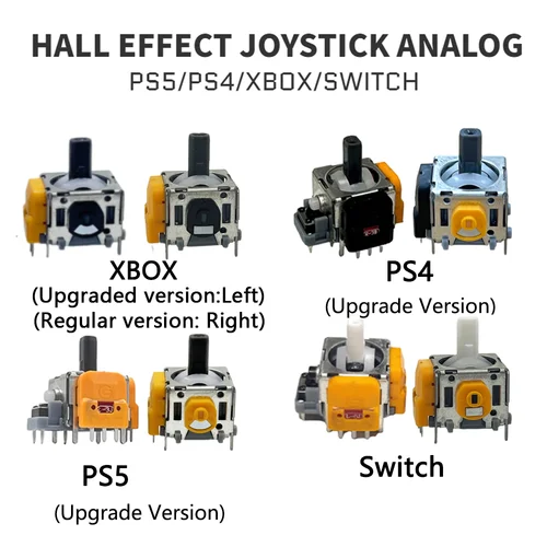 Imagen 2 del producto Joystick de efecto Hall de edición mejorada para PS5, módulo de Sensor de palo analógico 3D para PS4, controlador de la serie Xbox, 50/100 Uds.
