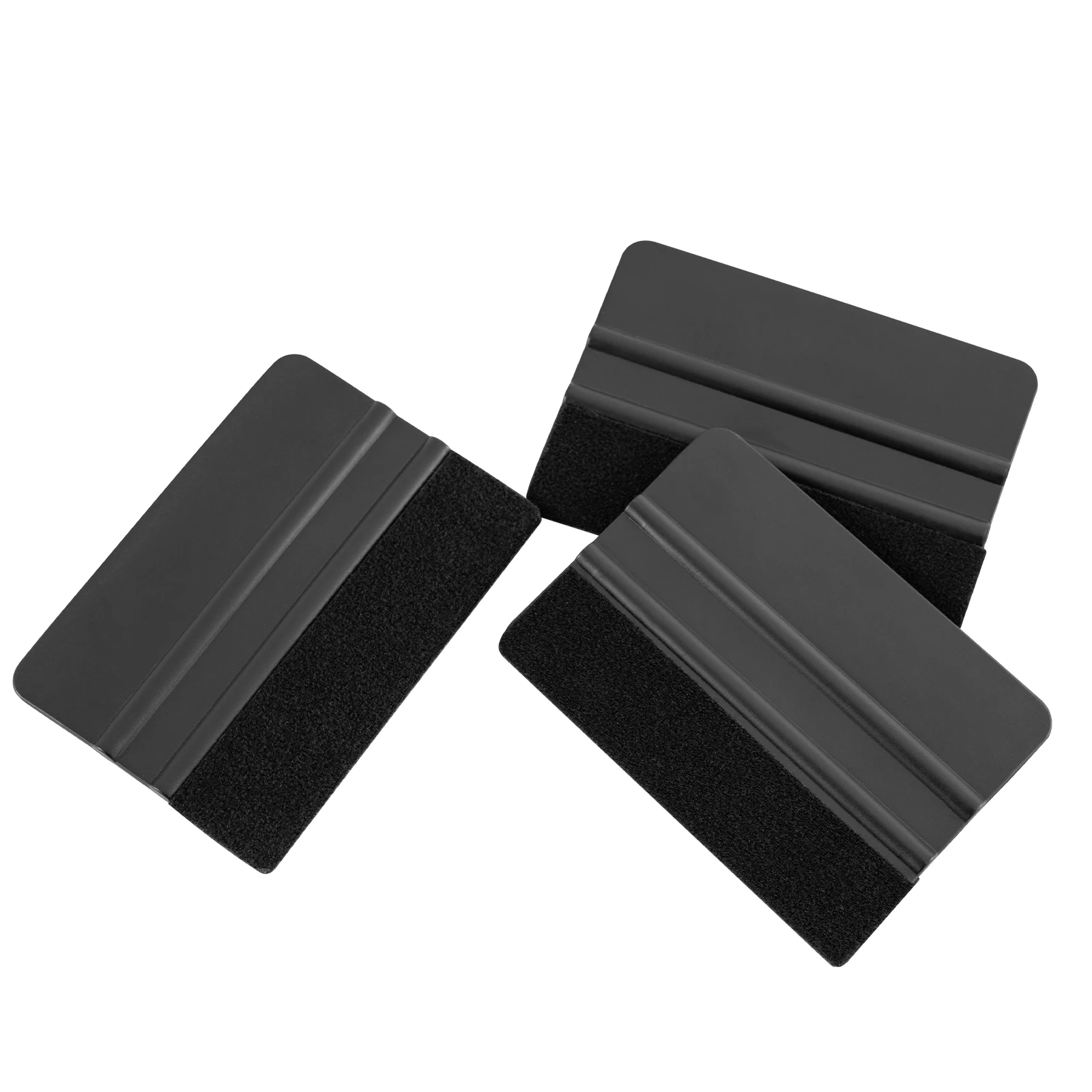 Car Wrap Felt Squeegee Soft Anti-Scratch Plastic Squeegee Window Tinting Vinyl Scraper Paint Protection Film Installation Tool