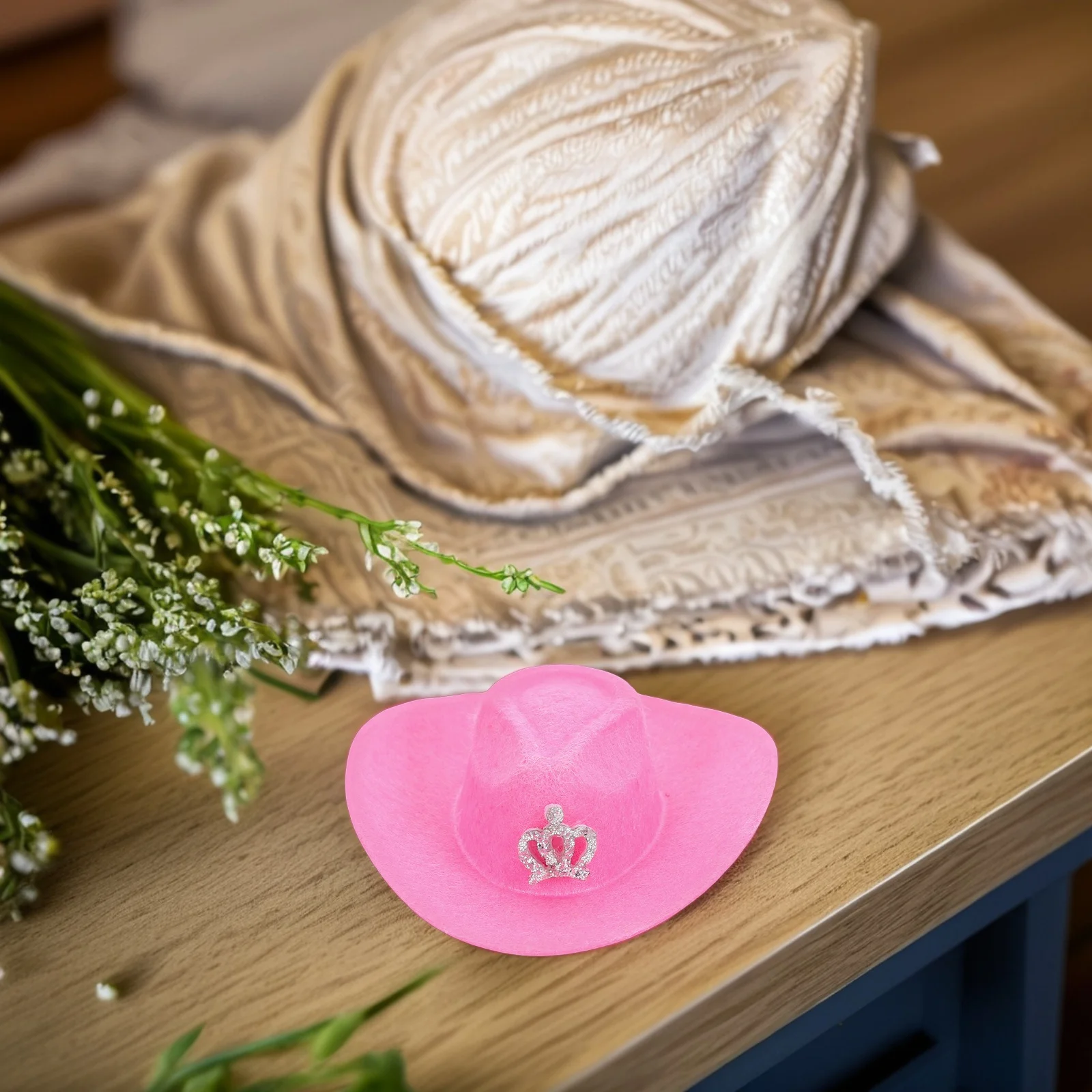 

Cowboy Cap Bottle Topper Western Party Decorations Cowgirl Hat Ornament Miniature Hat for Wine Bottle Western Themed