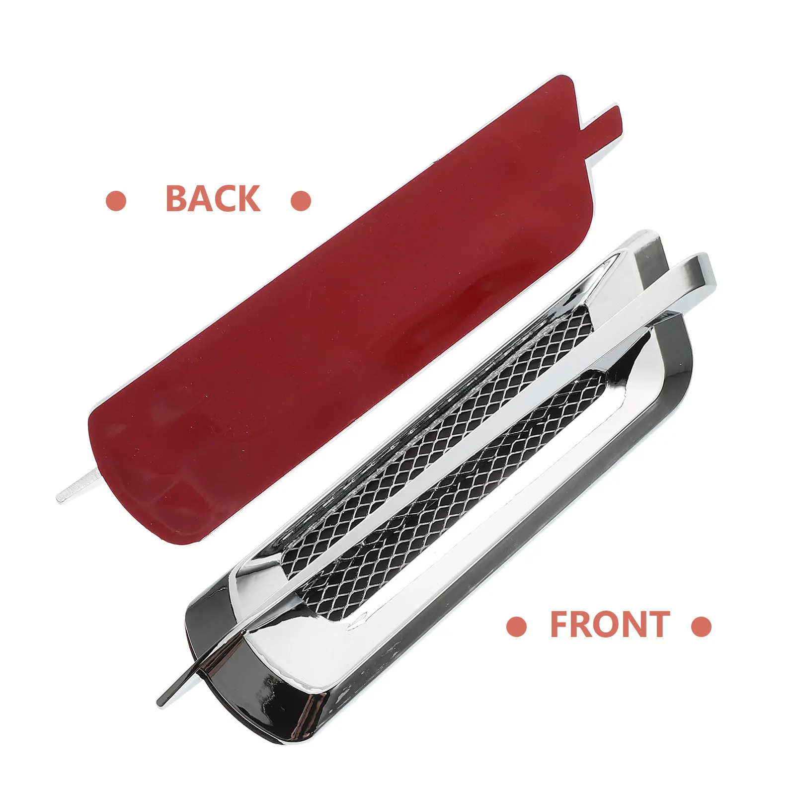 1Pair Car Air Outlet Vent Cover Unique ABS Material Hood Side Trim Decorative Interior Upgrade Easy Installation