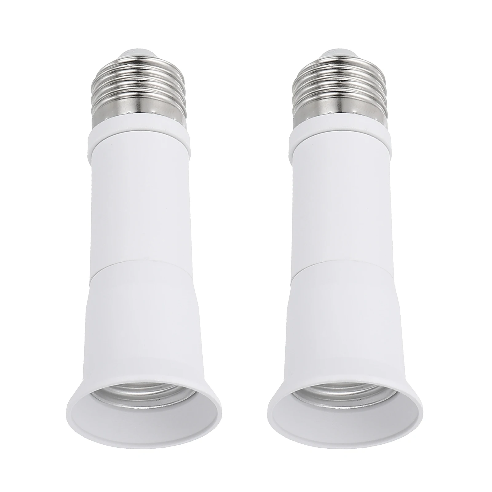 2Pcs E26/E27 Light Socket Extender Flexible Bulb Socket Extension Adjustable Bulb Extender Adapter for Medium Screw Base Lamps
