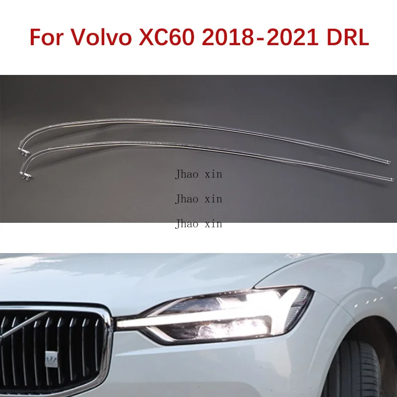 

Модуль балласта для Volvo XC60 White Light Angel Eye, указатель поворота 2018-2021, дневные ходовые огни, автомобильные фары, полоса трубки DRL