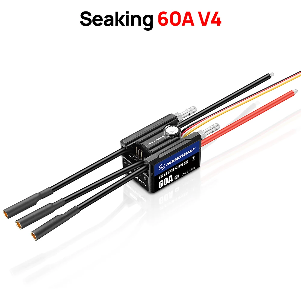 HOBBYWING Seaking Brushless ESC Barca Sensorless ESC 30A 60A 90A 120A 160A V4 Serie IP67 Waterpoof BEC incorporato per barche RC