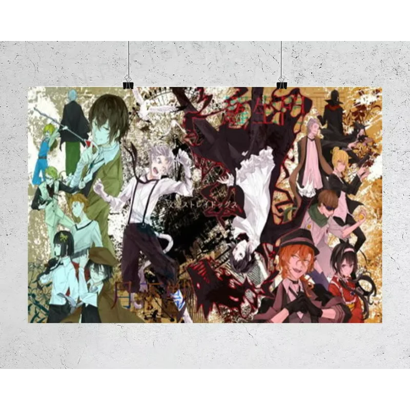 H511 Silk Poster Home Decoration BUNGOU STRAY DOGS Nakajima Atsushi Superpowers Japan Anime Wall Art Christmas Gift