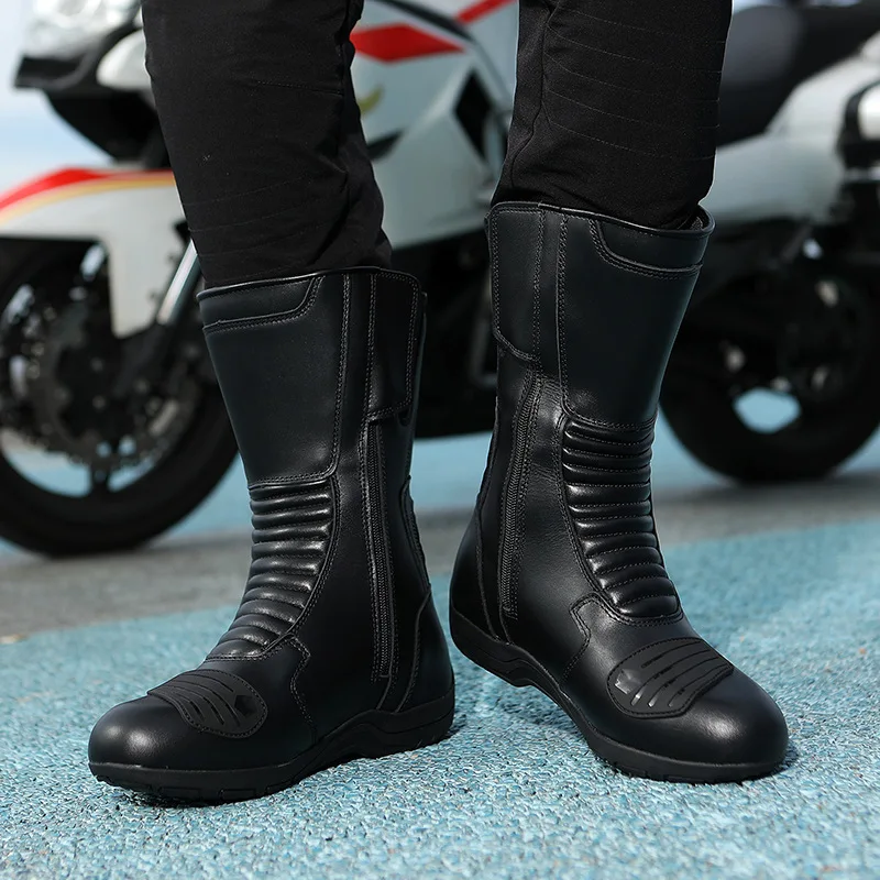 Motorcycle Riding Boots Men Women  Touring Boots Waterproof Anti-Slip Motorbike Racing Shoes with Shift Pad