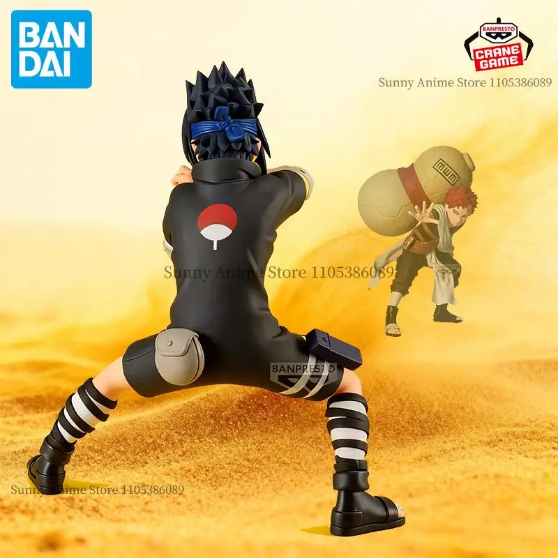 

Bandai Original Naruto Anime Gaara VS Uchiha Sasuke Action Figures Anime Figuras Cartoon Dolls Juguetes Gifts Models Statue Toys