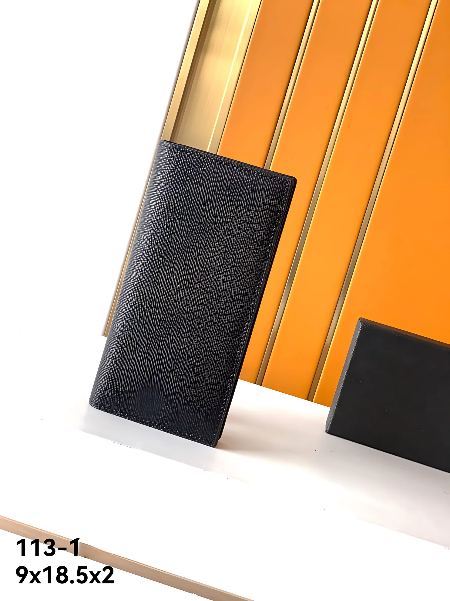 Men's Long Leather Wallet, Ultra-Thin Soft Leather, Multi-Card Slots Large Capacity Clutch