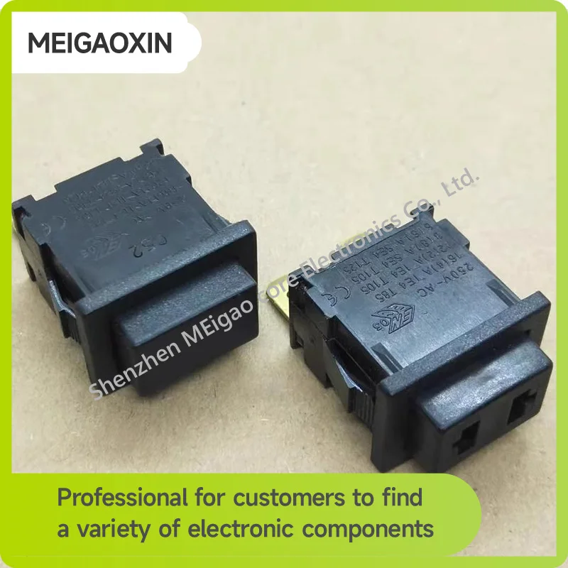 1PCS/LOT Vacuum cleaner self-locking button 2 pin square power button switch 250V 12A