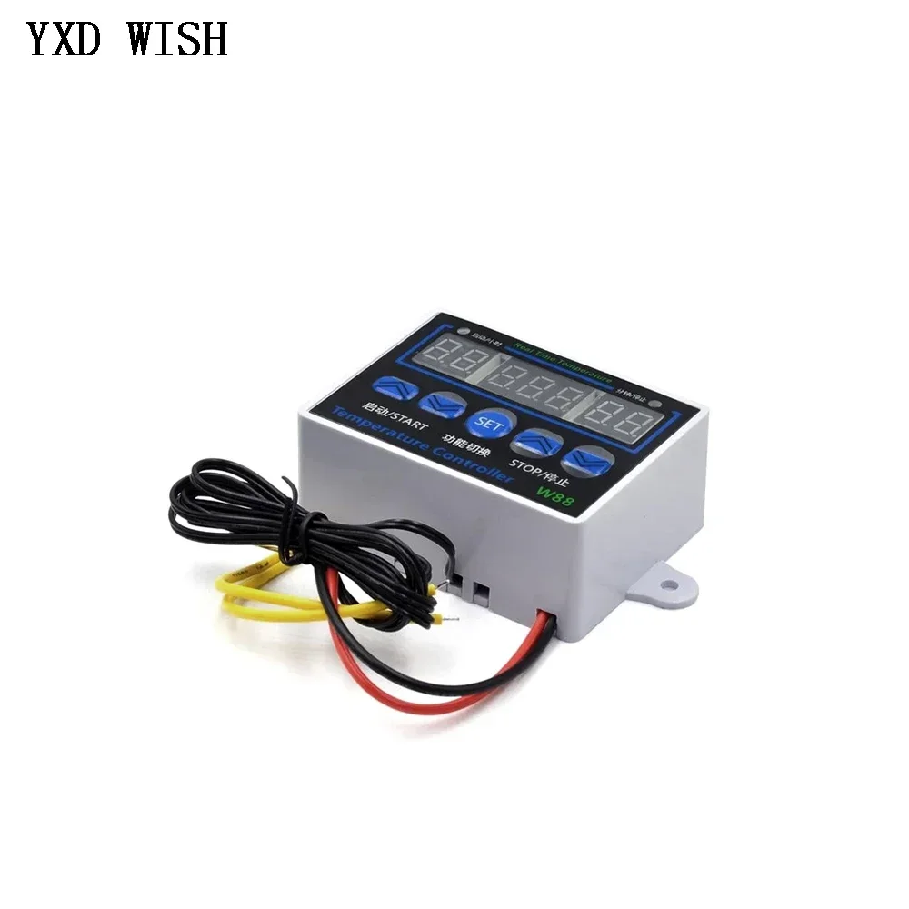 W88 12V/220V 10A Digital LED Temperature Controller Thermostat Control Switch Sensor XH-W1411 W1411 Temperature Controller