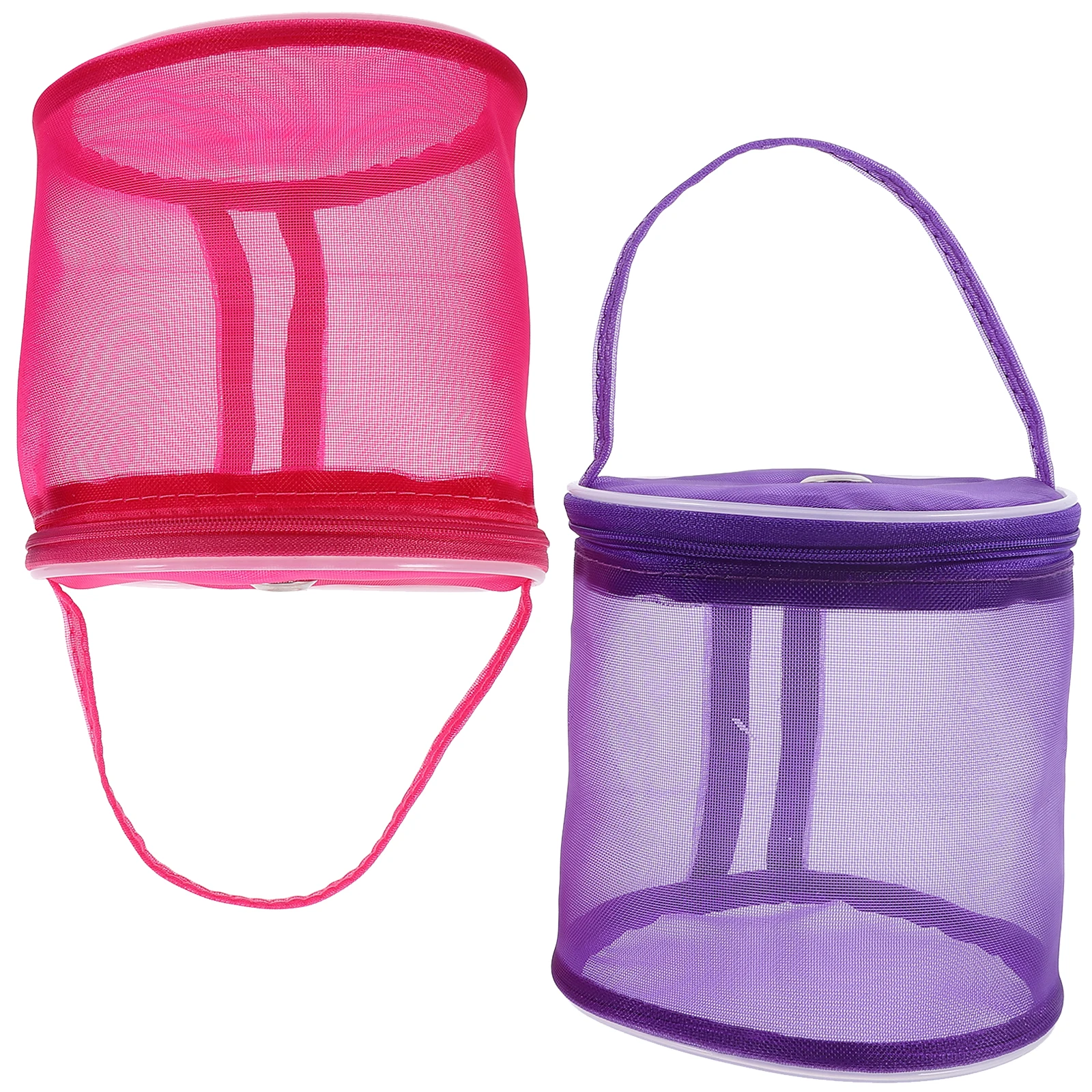 

2pcs Woolen Storage Bag Handmade Crochet Knitting Woolen Yarn Storage Bag Organizer Tote Travel Embroidery Tool Container