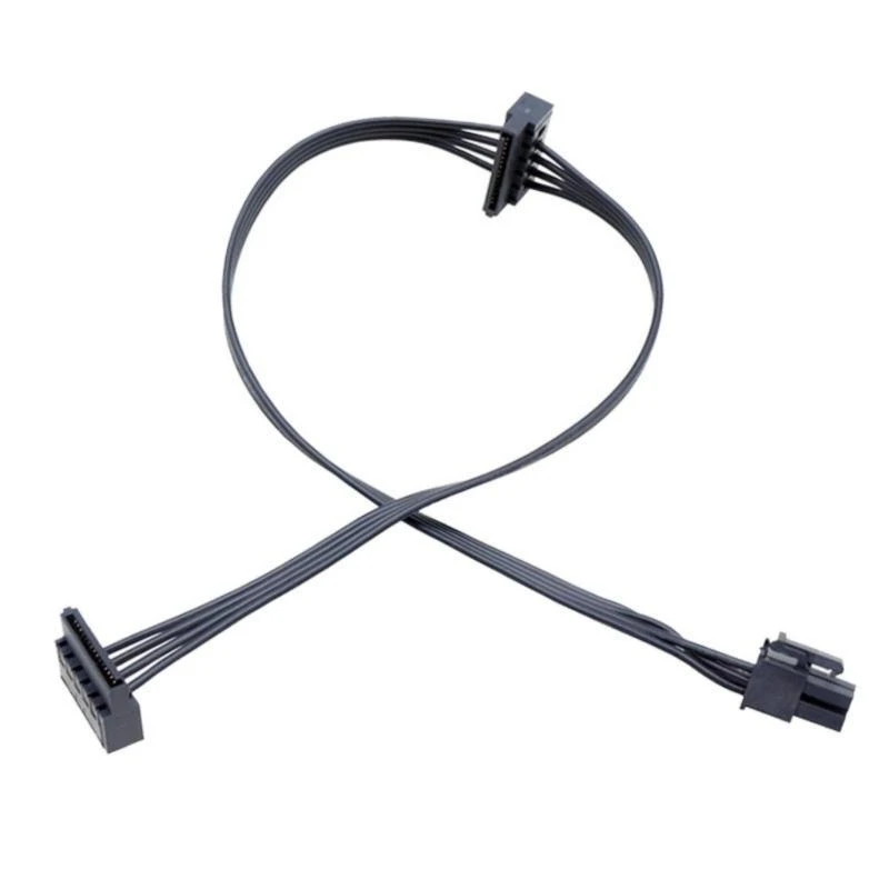 15PIN Power Cable Adapter Mini 4PIN/4PIN/MIN6PIN до двойного кабеля питания 15PIN 83CF