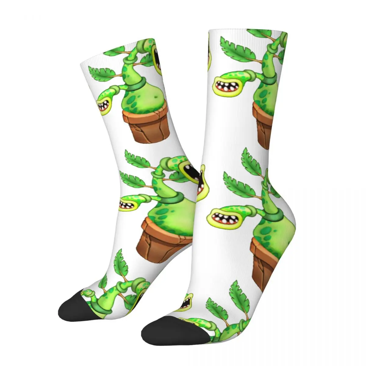 Happy Funny Men's compression Socks Character Potbelly Vintage Harajuku My Singing Monsters Hip Hop Novelty Pattern Crew