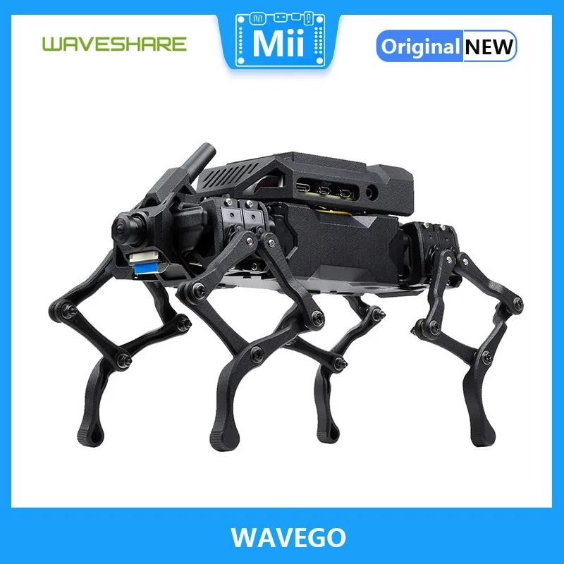 

Waveshare WAVEGO, 12-DOF Bionic Dog-Like Robot, Open Source For ESP32 And PI4B, Facial Recognition, Color Tracking
