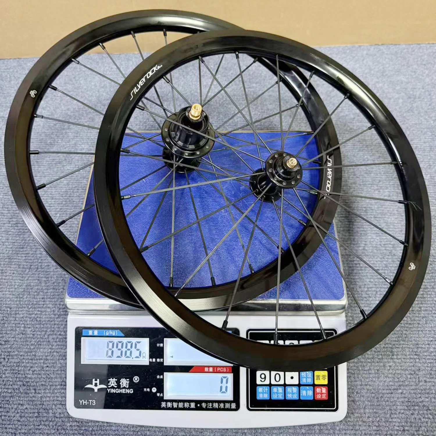 

SILVEROCK Tubeless Ready Alloy Wheels 16in 349 7 Speed Aero Rim Caliper Brake Fat Tyre for Brompton Trifold Folding Bike Wheels