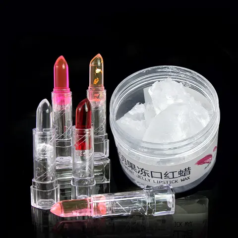 투명 젤리 왁스 DIY 수제 젤리 립스틱 원재료, 투명 색상 변경 립스틱 베이스 재료, 20g, 50g, 100g