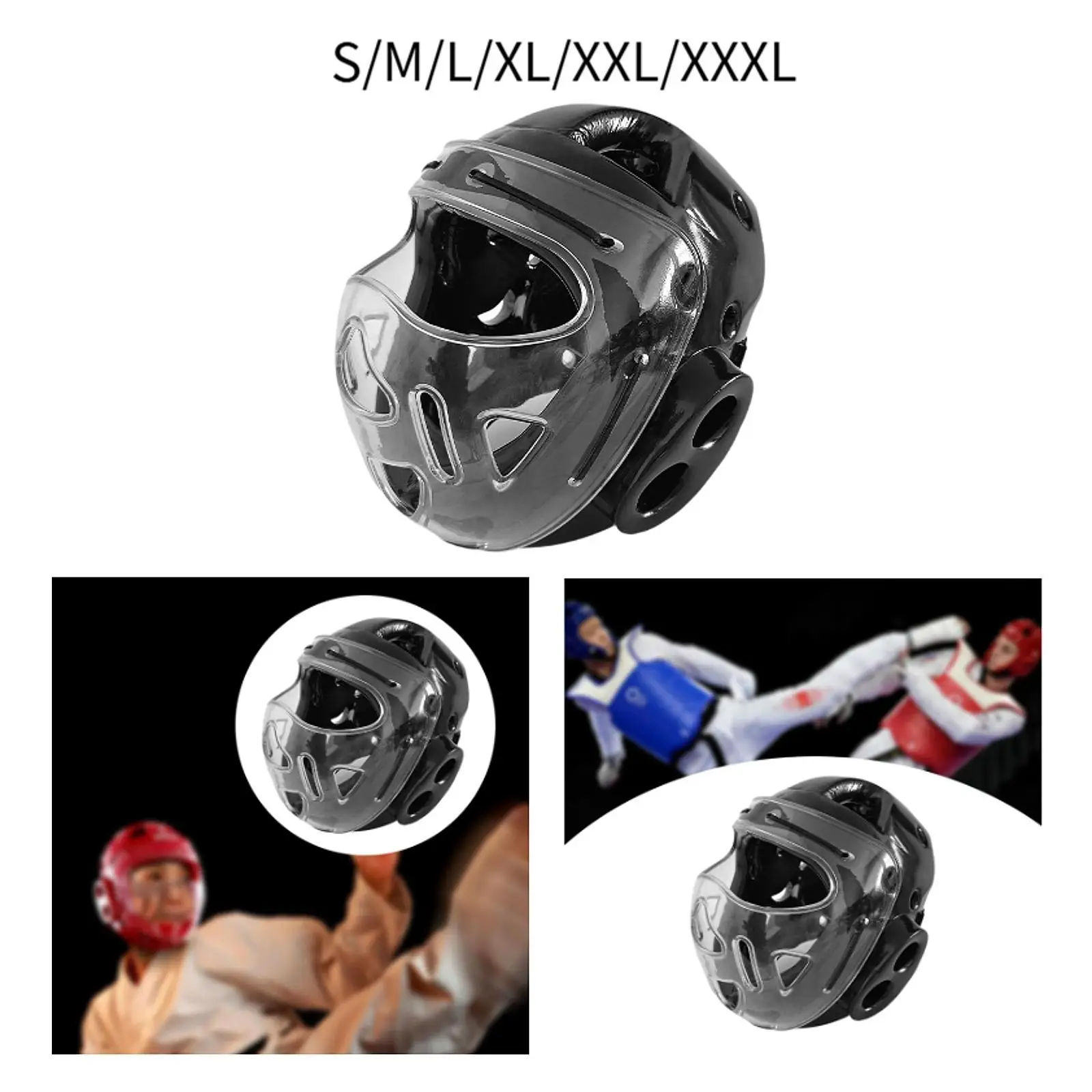 

Boxing Helmet Portable Karate Headgear for Kickboxing Muay Thai Martial Arts