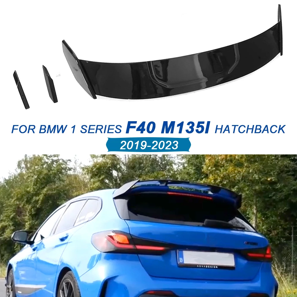 For BMW 1 Series F40 M135i Hatchback Rear Spoiler ABS Gloss Black Roof Trunk Tail Wing Car Accessories 2019 2020 2021 2022 2023