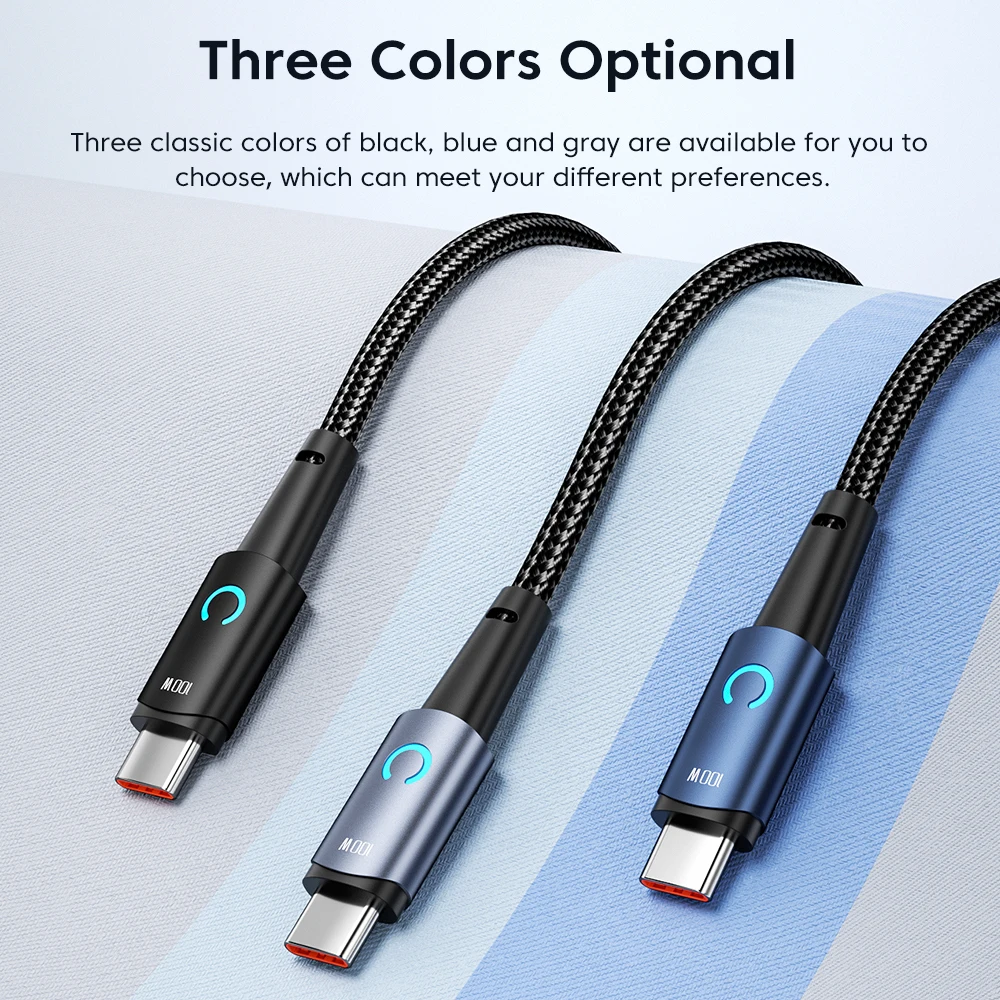 Toocki USB C To USB C Cable 100W PD Fast Charger Cord For Xiaomi Samsung Huawei MacBook iPad Pro Type C To Type C Cable Data 3M image 6