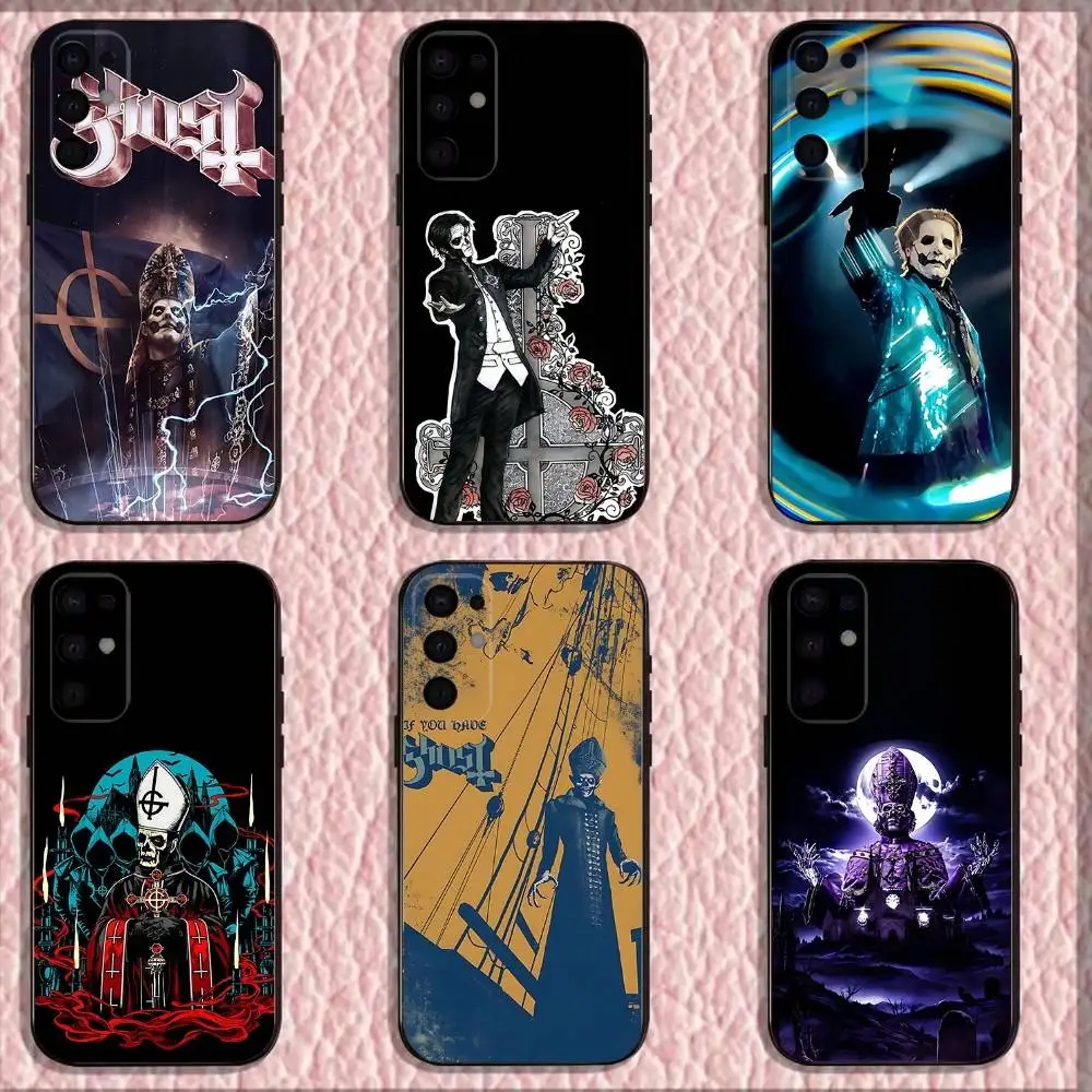 

Band G-Ghost Papa IV Phone Case For Samsung S 25,24,23,22,30,21,10,9,Ultra,Plus,Lite,FE,4,5G Black Soft Case