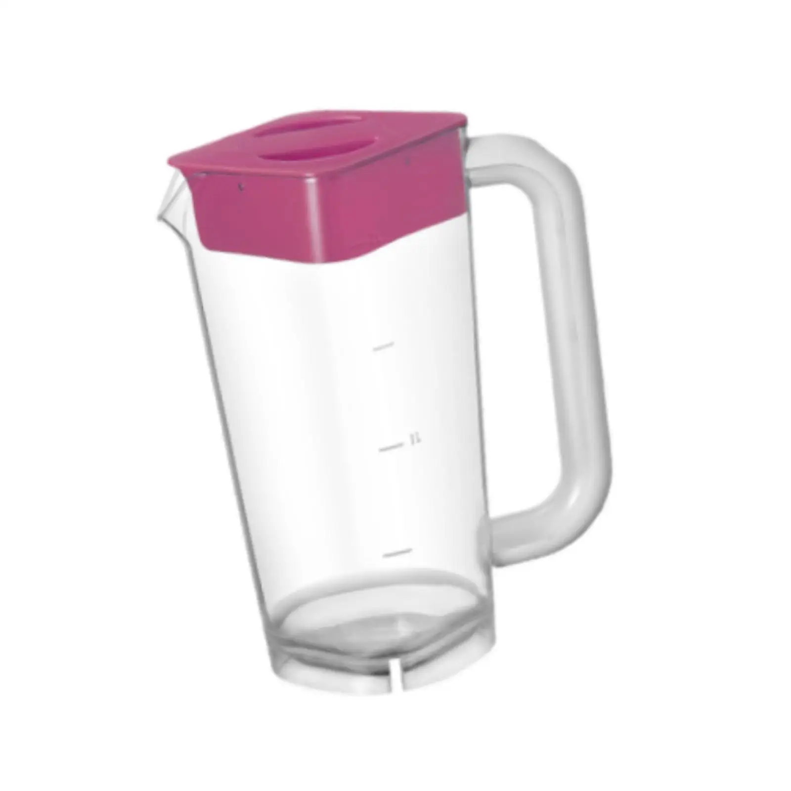 Heat Resistant Water Pitcher with Lid Sturdy PC Juice Jug Iced Tea Lemonade Kettle for Indoor Outdoor Events