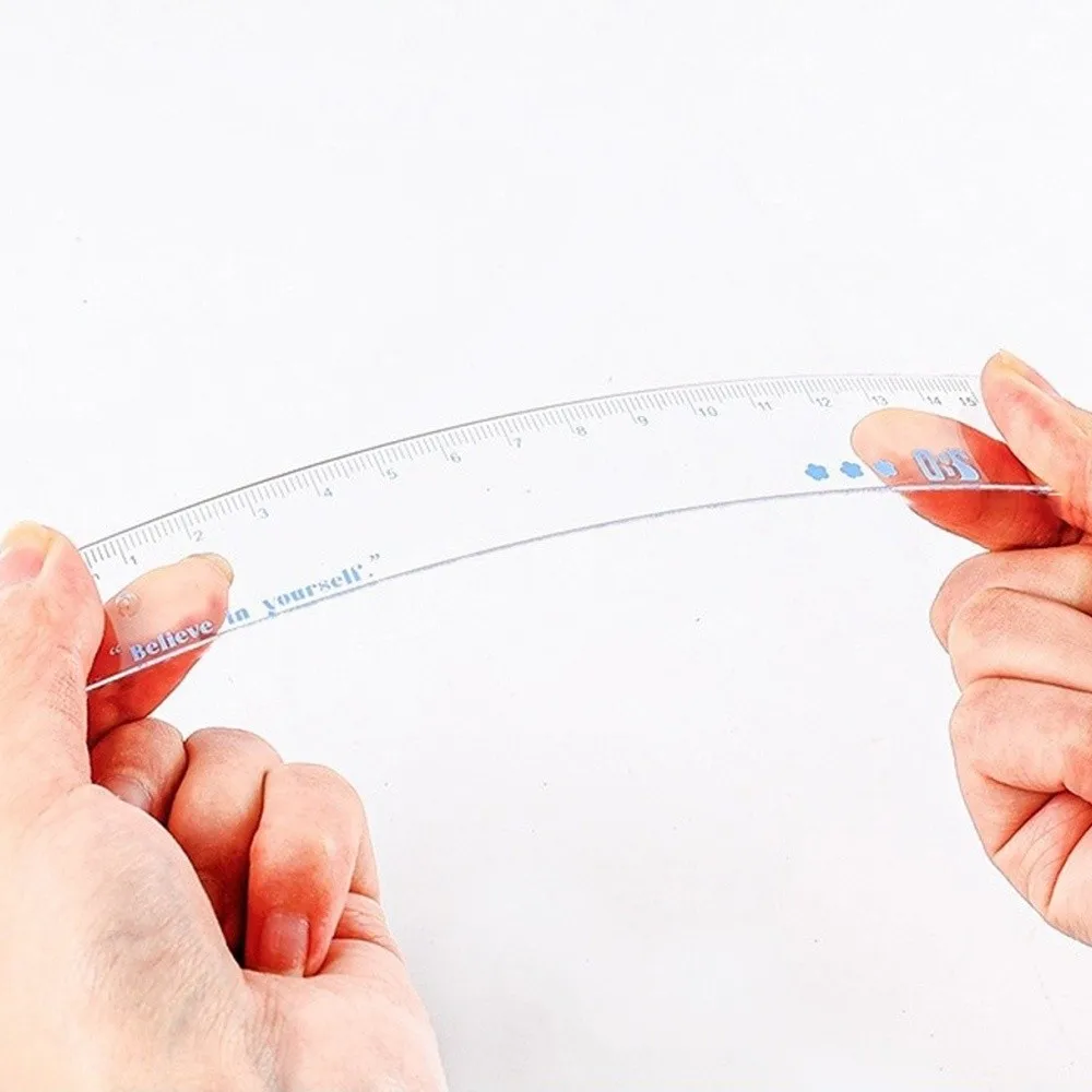 8PCS Multifunctional Plastic Ruler Compasses Set Eraser Straight Ruler Protractor Transparent Square Triangle Ruler Students