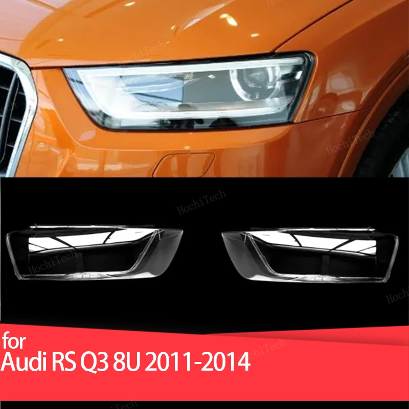 

Auto Front Headlight Cover Lens Transparent Glass Headlamp Lampshade Lamp Shell Mask For Audi Q3 8U RS Q3 pre-facelift 2011-2014