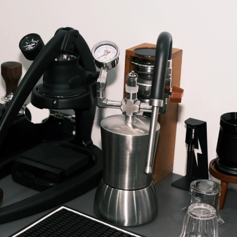 ALMKOPi AK74 Portable Milk Frother Steam Milk Foam Maker Stainless Steel For Home Outdoor Camping Coffee Use In Stock