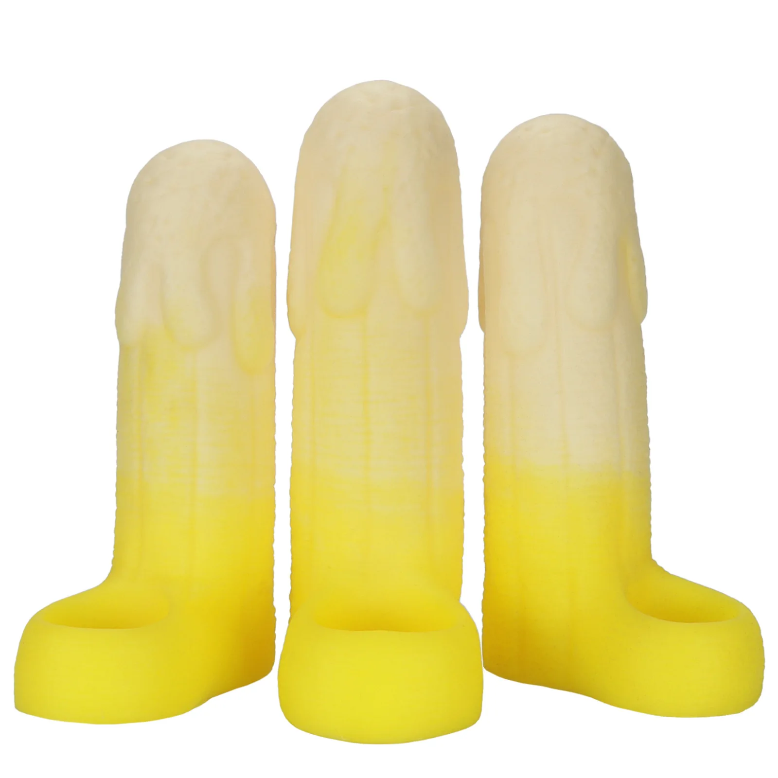 Big Banana Male Long lasting Enlarged Penis Cover Thickened and Thickened Irregular Hollow Cover Adult Sexual Products