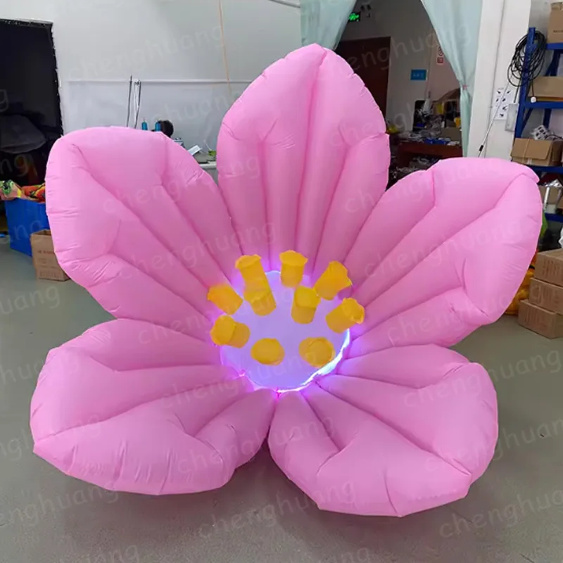 

Надувные цветы, растительные воздушные модели, розовые цветы, оранжевые цветы, зеленые цветы, реквизит для украшения торгового центра на открытом воздухе, банка б