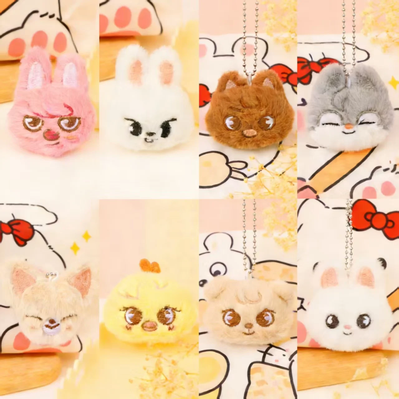 

KPOP new Stray Kids doll bead chain Accessories skzoo doll animal avatar clothing bag accessories gifts