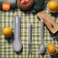 Xiaomi Nextool Fork Spoon 2-in-1 Pure Titanium Spork Stainless Steel Portable Reusable Camping Tableware Outdoor Picnic Cutlery