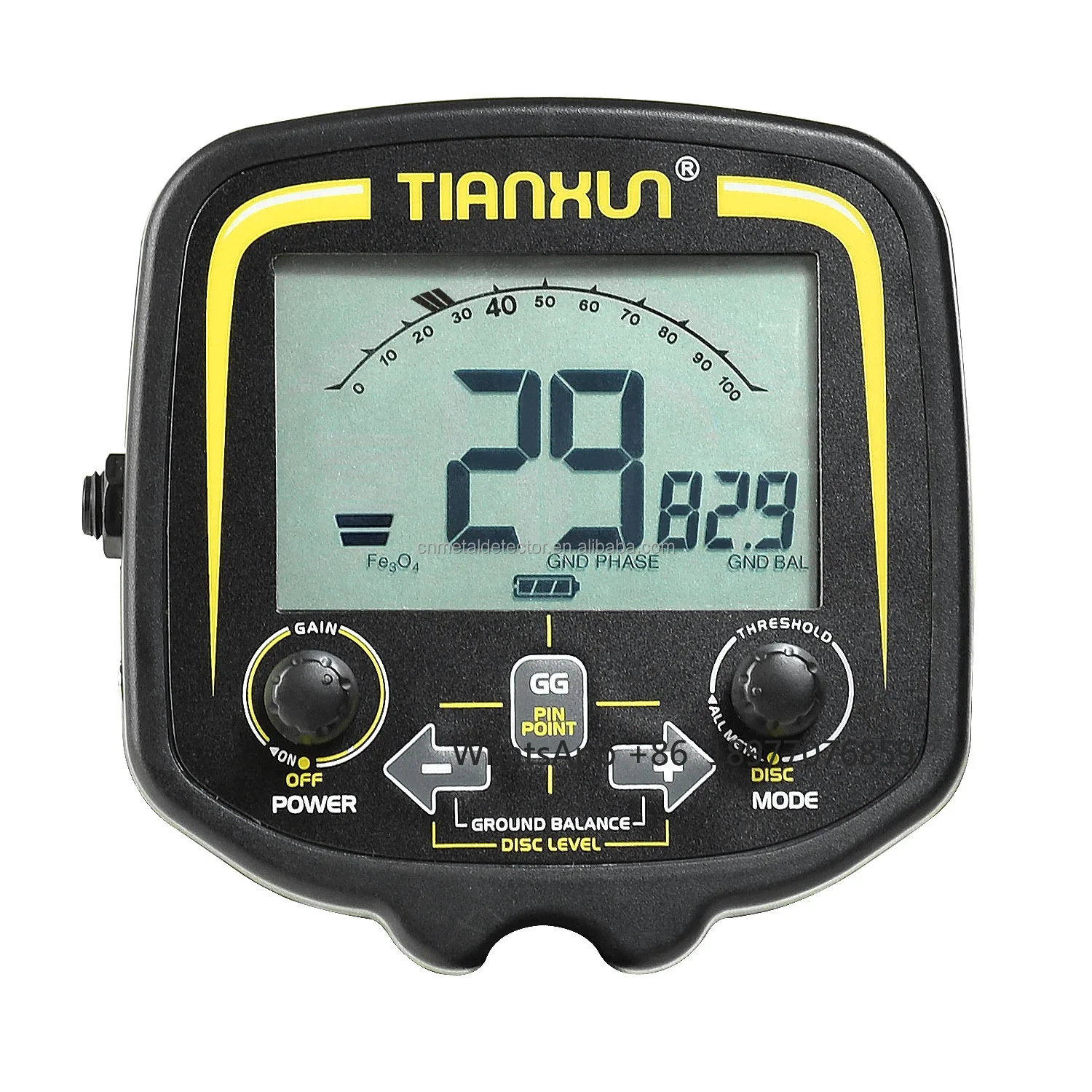 كاشف احترافي جديد لصيد الكنز باللون الأسود TX850 Pro محدث للكشف عن المعادن TX-850