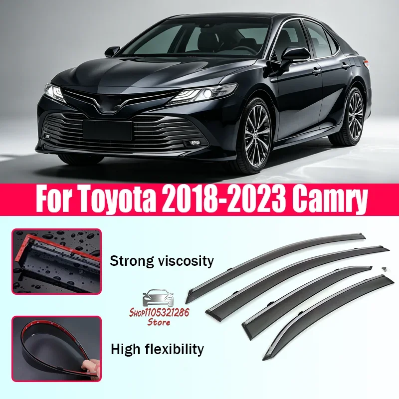 

Suitable for Toyota 2018-2023 Camry rainproof blackout window rain eyebrow thickened injection molded window deflector