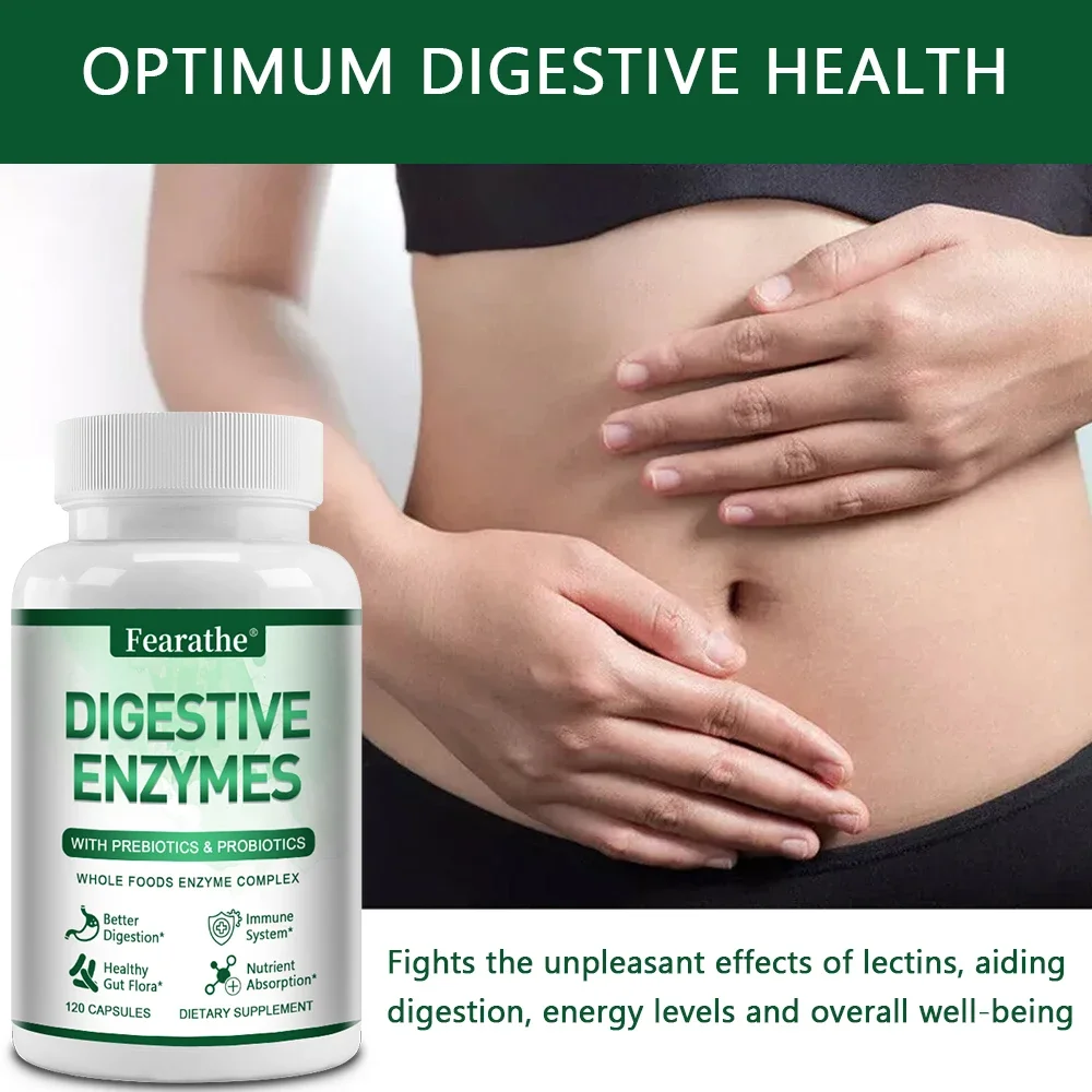 Digestive Enzymes, Probiotics and Prebiotic Supplements Capsules - Promotes Nutrient Absorption, Digestion and Gut Health - Image 3