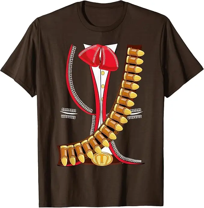 Mariachi Charro Mexikanisches Cinco De Mayo Kostüm T-Shirt Y2k Mexikanischer Cowboy Bandit Persönlichkeits-Grafik-T-Shirt Rock and Roll Kleidung – Detail 16