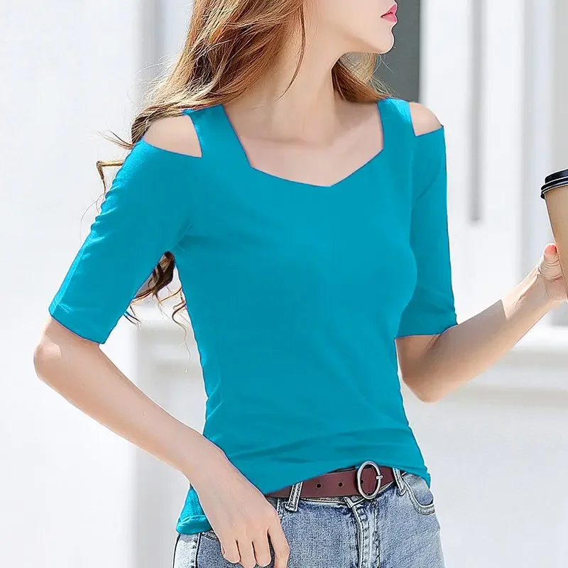 2024 sexy women dance shirt tops ballroom modern salsa tango samba Latin training shirts sling female adult mid-sleeve dancewear