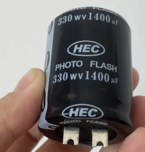 1PCS 330V 1400UF Photo Flash Capacitor 35*45mm