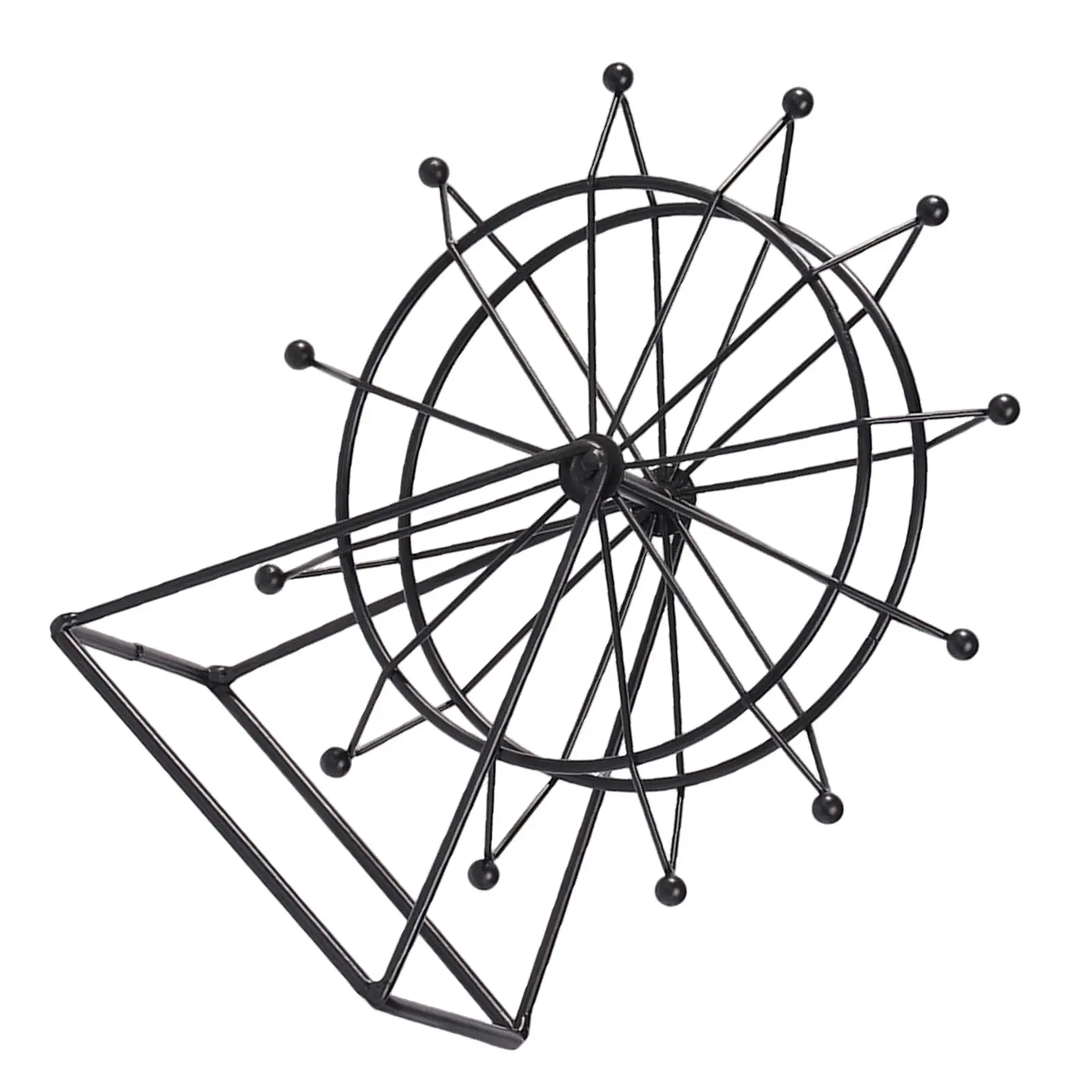 Iron Ferris Wheel Statue Metal Art Sculpture Vintage Table Centerpiece Shelf Ornamental Decor Ferris Wheel Table Centerpiece